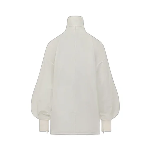 High Neck Bow Blouse