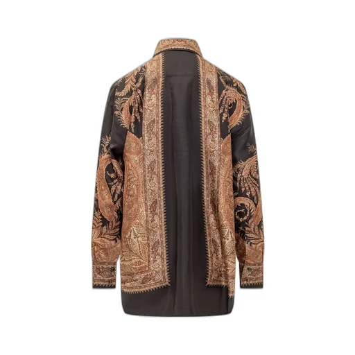 Paisley Print Silk Shirt