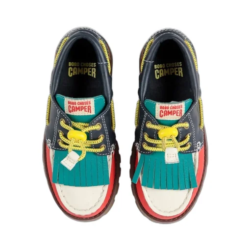 Low-Top Lace-Up Shoes With Fringe Detail