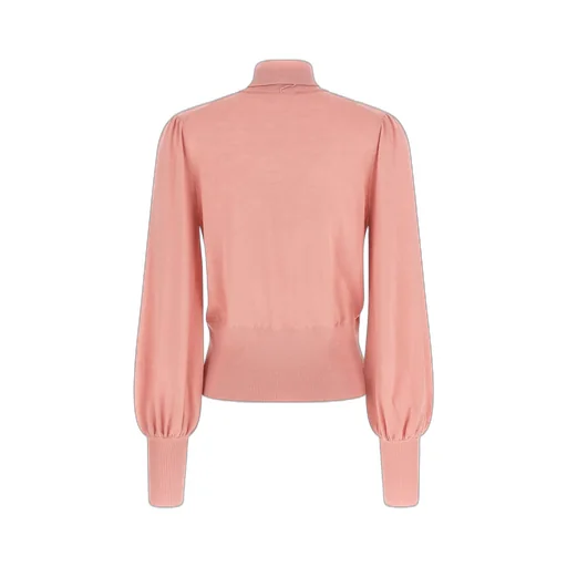 Turtleneck Sweater With Bow