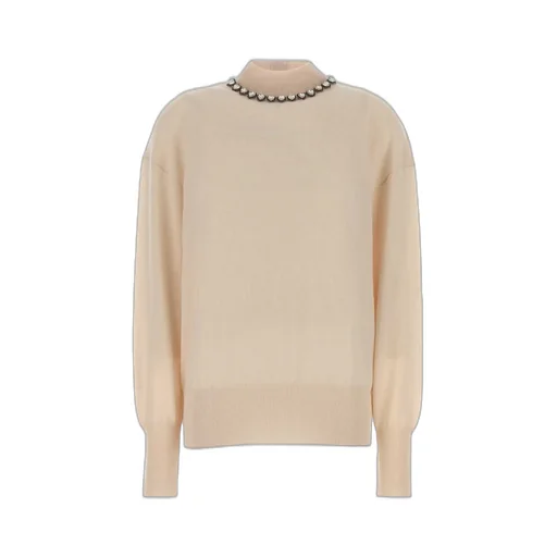 Sweater With Embellished Neckline