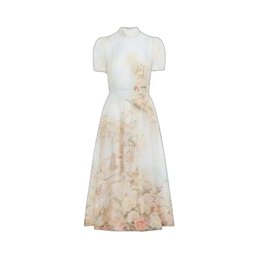Floral Print Midi Dress
