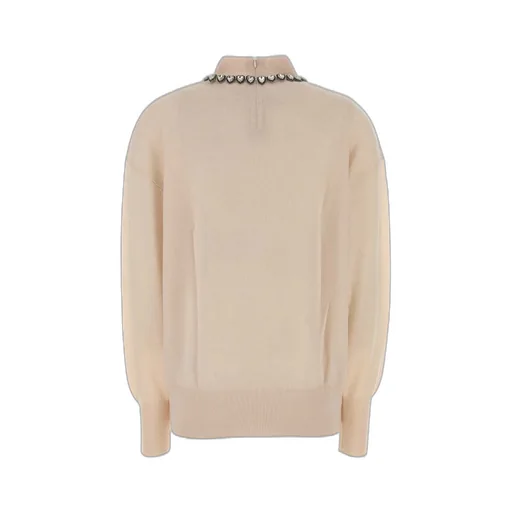 Sweater With Embellished Neckline