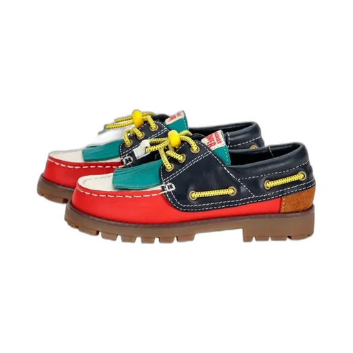 Low-Top Lace-Up Shoes With Fringe Detail