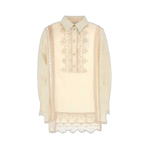 Embroidered Cotton Poplin Shirt