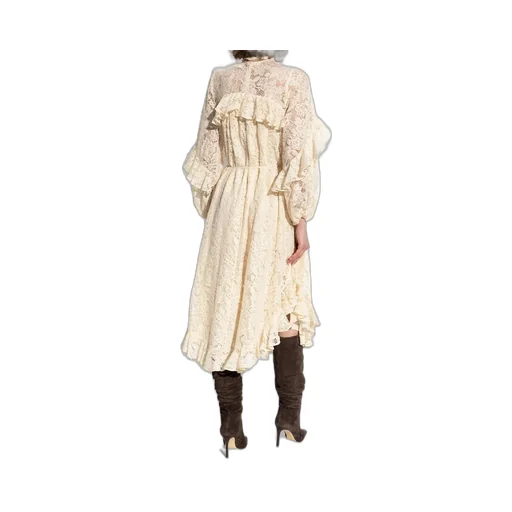 Lace Dress With Ruffles