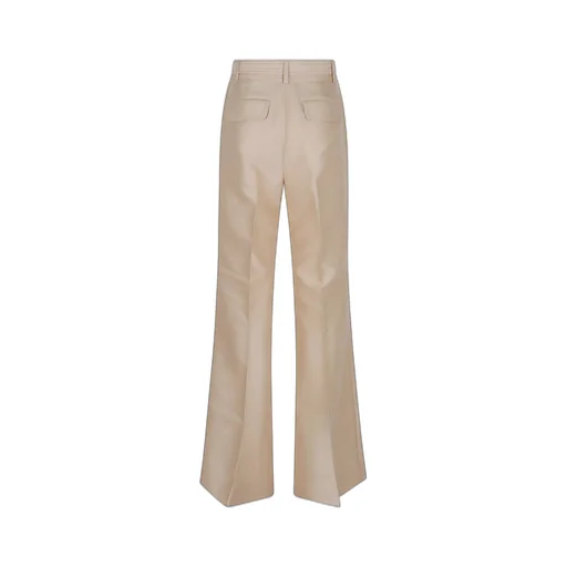 High-Waisted Flared Trousers