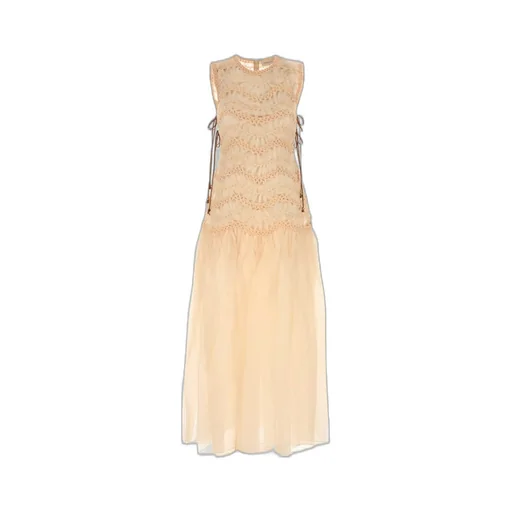 Sleeveless Lace Maxi Dress