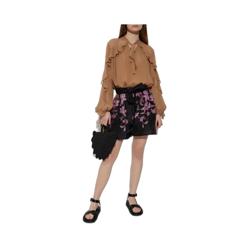 Silk Ruffle Blouse
