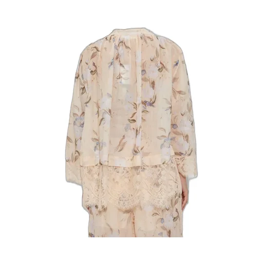 Floral Print Silk Blouse