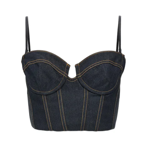 Denim Corset Top