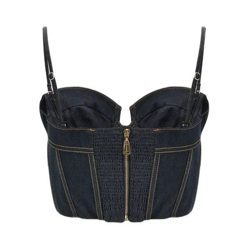 Denim Corset Top