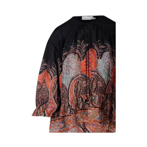 Paisley Print Mini Dress