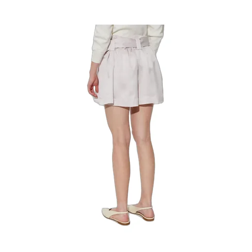 High-Waisted Shorts With Belt