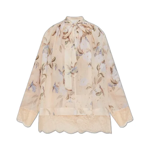 Floral Print Silk Blouse