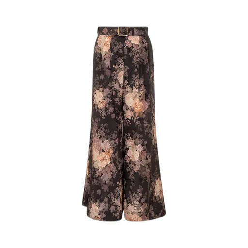 High-Waisted Wide-Leg Trousers