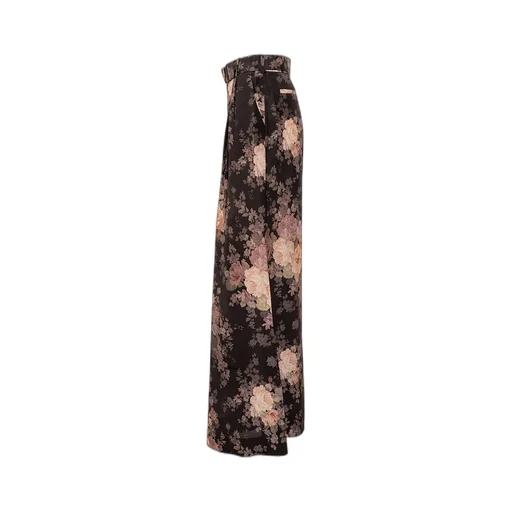 High-Waisted Wide-Leg Trousers