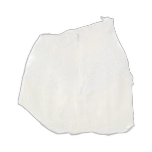 Feather-Embellished Mini Skirt