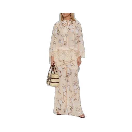 Floral Print Silk Blouse