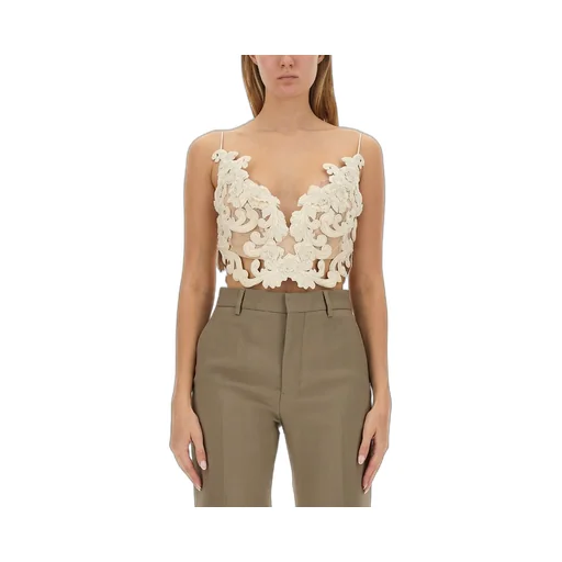 Floral Lace Crop Top