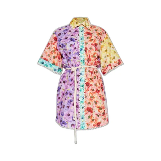 Floral Print Shirt Dress