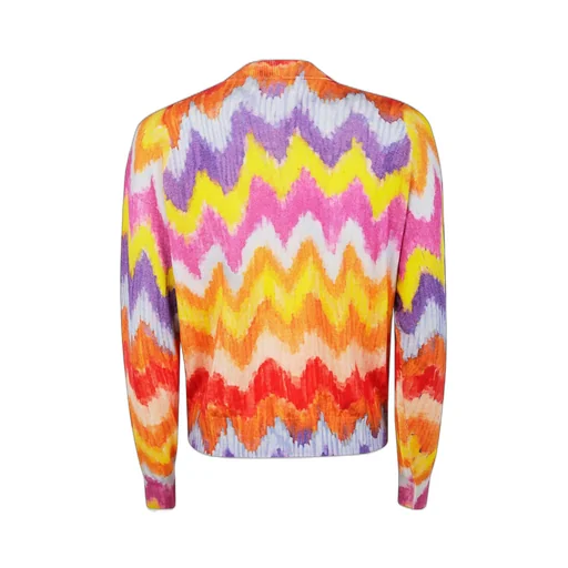 Zigzag Knit Cardigan