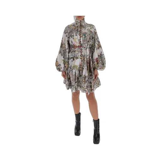 Printed Mini Dress