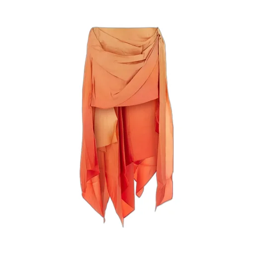 Draped Asymmetric Skirt