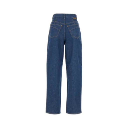 High-Waisted Straight Leg Jeans