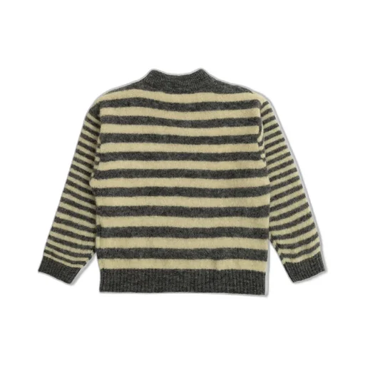 Striped Mock Neck Sweater