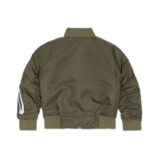 Bomber Jacket With Bone Detail
