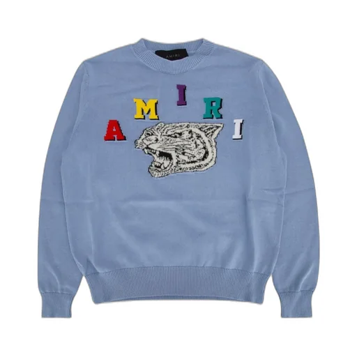 Tiger & Logo Appliqué Sweater