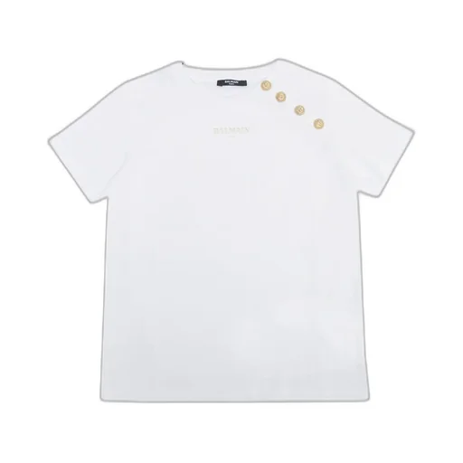 T-Shirt With Logo And Buttons
