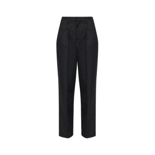 Tailored Trousers With Crystal Embellishments