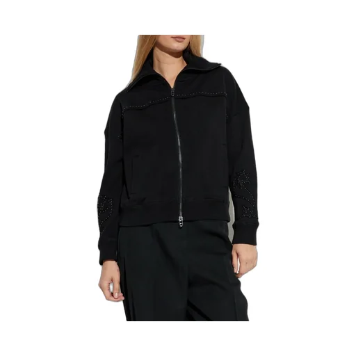 Zip-Up Track Jacket With Studs