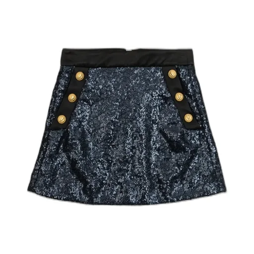 Sequined A-Line Skirt