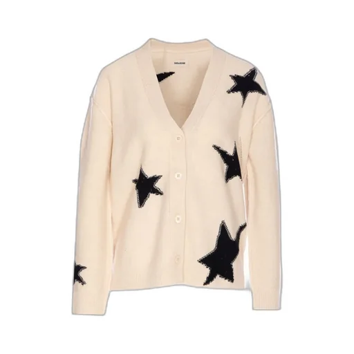 Cardigan With Star Appliqué
