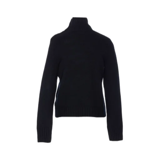 Turtleneck Sweater With Button Detail