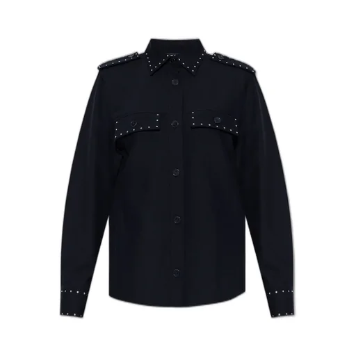Studded Button-Up Shirt