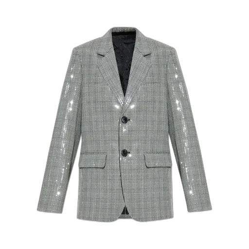 Single-Breasted Blazer With Sequins
