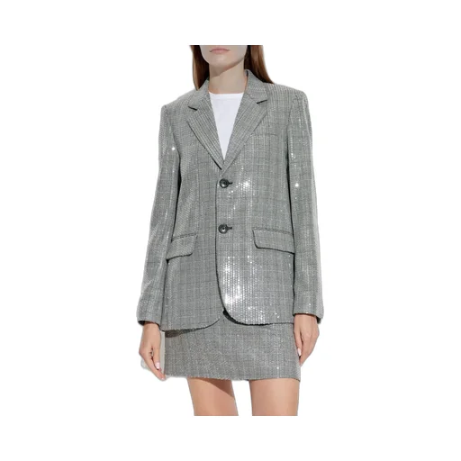 Single-Breasted Blazer With Sequins