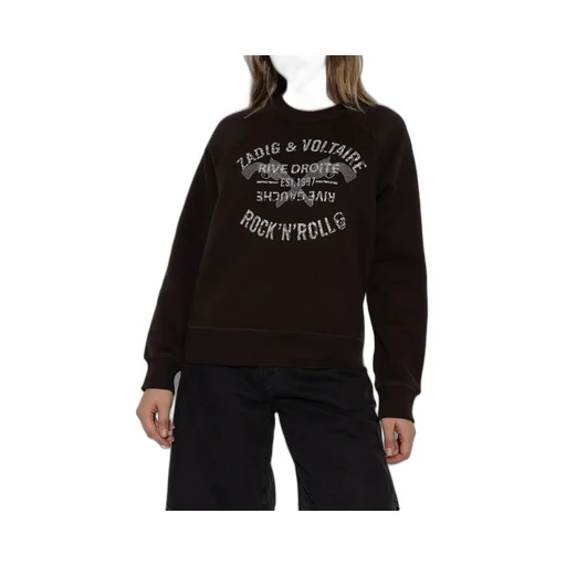 Sweatshirt With Rhinestone Embellishment