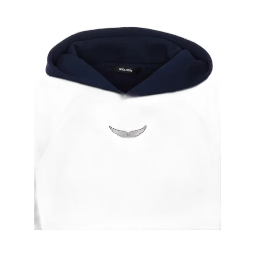 Hooded Sweatshirt With Wing Motif