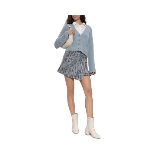 V-Neck Button-Up Cardigan
