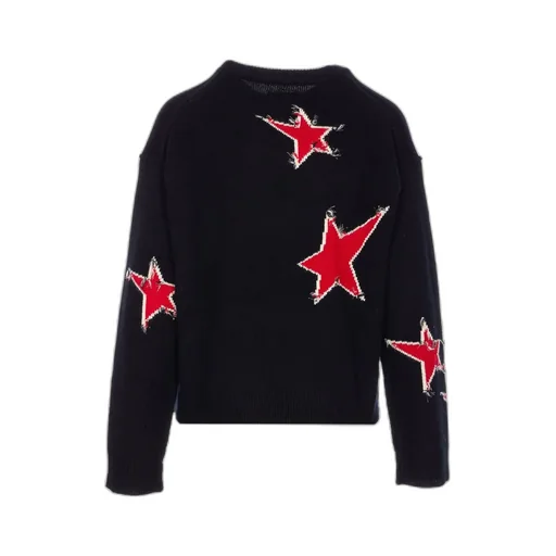 Sweater With Star Patches