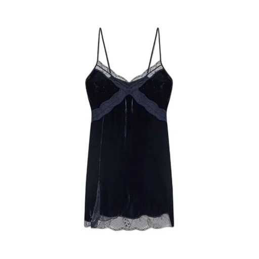 Velvet Lace Slip Dress