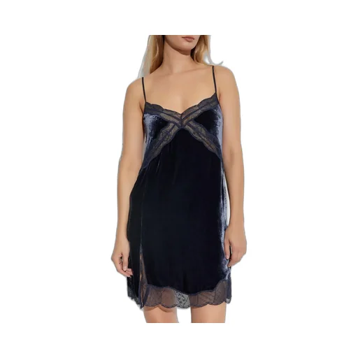 Velvet Lace Slip Dress