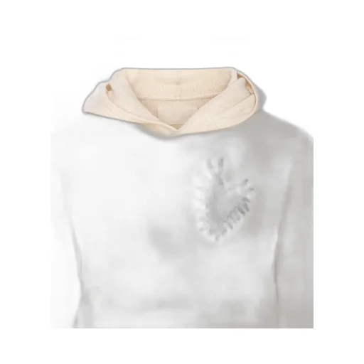 Hoodie With Heart Appliqué