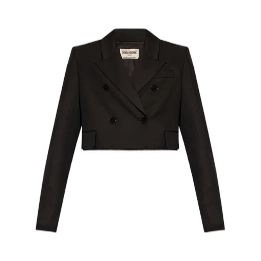 Cropped Double-Breasted Blazer