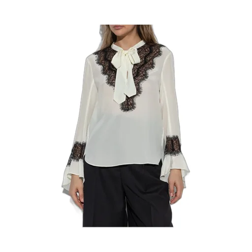 Blouse With Lace Trim